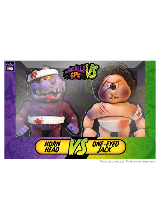 Madballs vs GPK Battle 2-Packs (LIMITED EDITION B-CARD) - One-Eyed Jack vs Horn Head